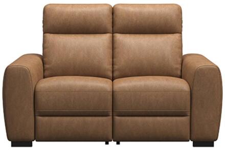 Bank James Elektrisch Verstelbaar 2-zits - Supple - Cognac - Stof - Bruin - 95x160x100 Cm