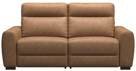 Bank James Elektrisch Verstelbaar 3-zits - Supple - Cognac - Stof - Bruin - 95x198x100 Cm