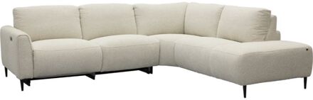 Bank Maily 2,5-zits arm links met 1 elek. relax (ééndelig) + hoekziteiland rechts