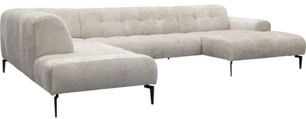 Bank Roos hoekziteiland groot links + 2.5-zits + longchair groot rechts