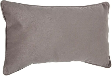 Bank/sierkussens huiskamer Sophia - 30 x 50 cm - Taupe - polyester - met rits - Sierkussens