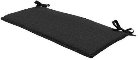 Bankkussen Canvas Eco+ black - 110x48cm Zwart