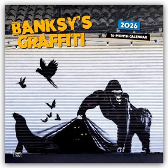 Banksy's Graffiti 2026 - 16-Monatskalender - Browntrout Wandkalender - Browntrout Publishers