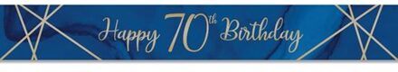 Banner '70' Verjaardag 274 Cm Blauw/goud