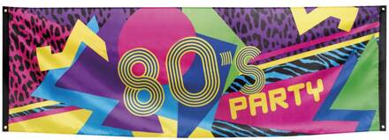 Banner 80' disco party Multikleur - Print