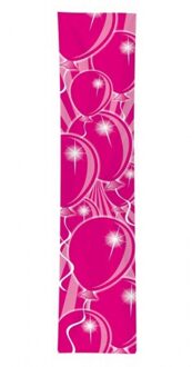 Banner ballonnen roze 60 x 300 cm