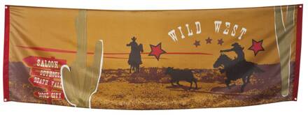 Banner Wild West Bruin - Kastanje