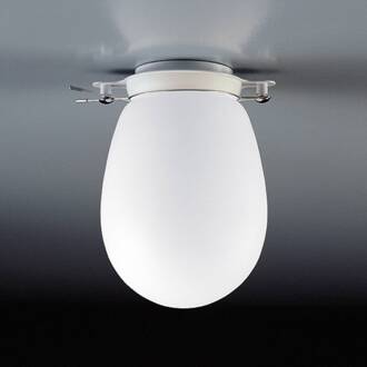 Bano - badkamerplafondlamp aluminium, wit