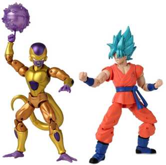 Banpresto Dragon Ball Super Dragon Stars Action Figure 2-Pack Battle Pack: Golden Frieza vs Super Saiyan Blue Goku 17 cm