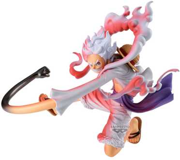 Banpresto One Piece Battle Record Collection PVC Statue Monkey D. Luffy Gear5 Special Version 13 cm