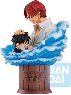 Banpresto One Piece Ichibansho PVC Figure Shanks & Luffy (Red Hair Pirates) 15 cm