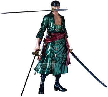 Banpresto One Piece Premium The Metallic PVC Statue Roronoa Zoro 30 cm