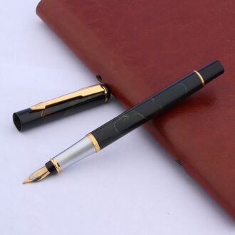 BAOER 801 METALEN zwarte kleur golden M nib vulpen