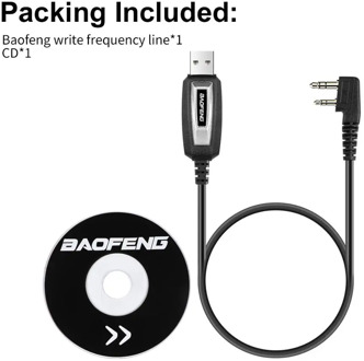 BAOFENG 2 Pins Plug USB Programming Cable for Walkie Talkie for UV-5R serise BF-888S Kenwood wouxun Walkie Talkie Accessories