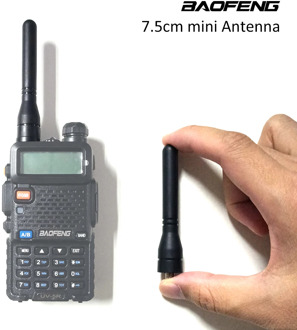Baofeng 7.5cm Mini Size Antenna UHF Band Walkie Talkie Antenna Two Way Radio Gain Antenna for UV-5R 5RE 5RA UV-82 888S