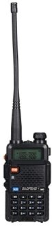 BAOFENG BF-UV5R FM Transceiver Dual Band Handheld Transceiver 128CH Amateur Portable Radio Long Standby Black