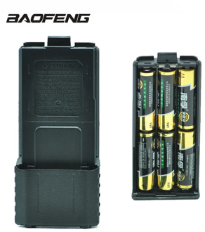 Baofeng UV-5R 6 x AA Battery Case Walkie Talkie Batteries Powe Shell Portable Radio Backup Power for UV 5R UV-5RE UV-5RA Cover