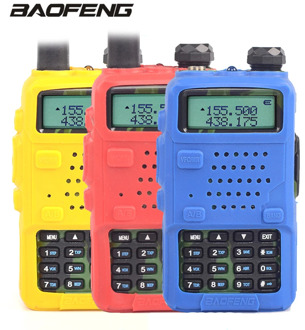 Baofeng UV-5R Rubber Case Walkie Talkie UV 5R Protector Cover CB Radio Station Silicone Bag anti-moisture Dust for UV-5RA UV-5RE