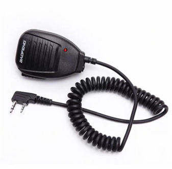 Baofeng Waterproof Speaker Micro 2 broches Walkie Talkie Radio Portable Speake Mic Suitable for BF UV-5R/888S/V2/UV9R Plus/A58