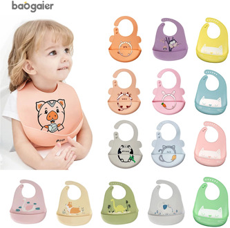 Baogaier Baby Bibs Waterproof Baberos Baby Accessories Child Bibs Silicone Feeding Baberos Slabber Baby Bavette Saliva Towel