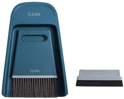 Bar Borstel Stoffer Set Nat Droog Multipurpose Bezem Stoffer Desktop Koffiemolen Borstel Mini Borstel blauw