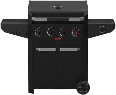 Barbecook Gasbarbecue Luca 412 - Met Kast En Zijbrander - Zwart - 145.4x60.3x112.3cm