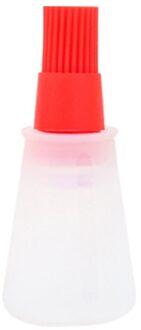 Barbecue Borstel Hoge Temperatuur Olie Borstel Food Grade Siliconen Bakken Tools Barbecue Olie Fles Borstel Keuken Borstel Rood