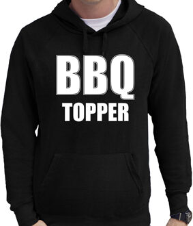 Barbecue cadeau hoodie BBQ topper zwart voor heren - hooded sweater M
