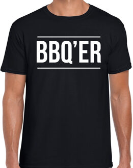 Barbecue cadeau shirt BBQ-ER zwart voor heren - bbq shirts 2XL