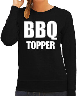 Barbecue cadeau sweater bbq topper zwart voor dames - bbq truien M
