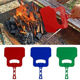 Barbecue Gereedschap BBQ hittebestendige Plastic Hand Ventilator Verbranding ondersteunende Outdoor Koken Handleiding Crank