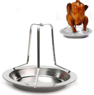 Barbecue Gereedschap Kip Eend Houder Rack Roestvrij Staal Gegrilde Kip Plaat Non Stick Eend Houder Voor Bbq Rib