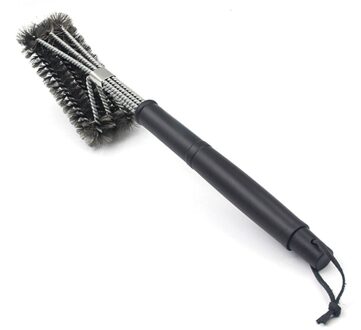 Barbecue Grill BBQ Borstel Schoon Tool Rvs Draad Haren non-stick Reiniging Borstels Met Handvat Duurzaam Kok Accessorie