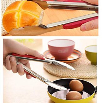 Barbecue Keuken Tang Voedsel Roestvrij Staal Tang Pincet Lange Rechte Roosteren Klem Rvs Schaar Type Gegrilde