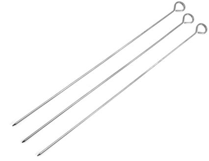 Barbecue Metalen Sticks 10Pcs 30Cm Rvs Barbecue Naald Vlees Groente Kebab Kabob Sticks Voor Outdoor Camping Picknick