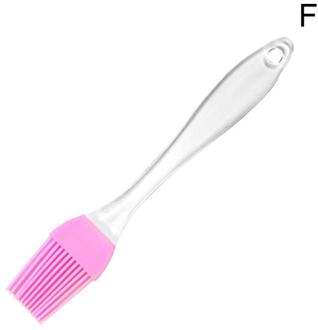 Barbecue Olie Borstel Hittebestendig Siliconen Kleine Transparante Borstel Handvat Borstel Siliconen Olie Split F3T4