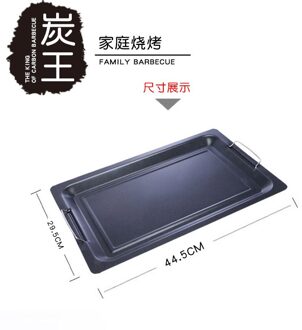 Barbecue pan rechthoekige Koreaanse BBQ rookloze non-stick iron grote koekenpan bakvormen bakplaat grillplaat gebraden vlees tool