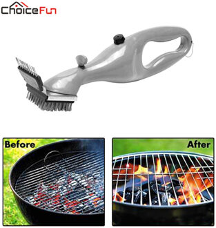 Barbecue Rvs BBQ Reinigingsborstel Churrasco Outdoor Grill Cleaner met Kracht van Stoom bbq accessoires Koken Gereedschap