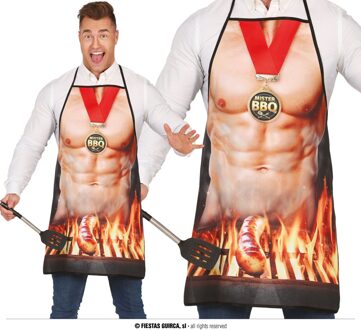 Barbecue Schort Gespierde Man Mister BBQ Multikleur - Print