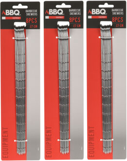 Barbecue Spiesen - 40x - Metaal - 27,5 cm - Rond Handvat - BBQ