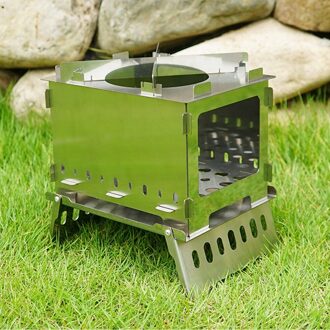 Barbecue Stand Draagbare Houtskool Barbecue Oven Opvouwbare Barbecue Houtskool Grill Voor Picknick Tuin Terras Camping Zilver