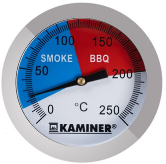 Barbecue thermometer - RVS - 8 x 5 cm - grill en smoker thermometer - BBQ