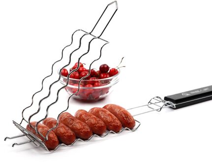 Barbecue Tool Grote Grof Barbecue Klem Roosteren Worst Dog Groente Clip Ourdoor Picknick Bbq Grill Gazen