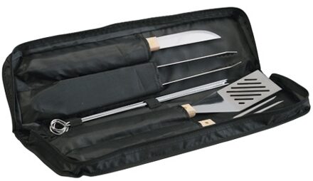 Barbecue Toolset Zilver, Zwart