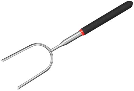 Barbecue Vork Herbruikbare Uitschuifbare Grill Draagbare Rvs Roosteren Vork Telescopische Vorken Keuken Accessoire Tool 1stk