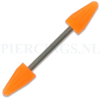 Barbell acryl cones oranje