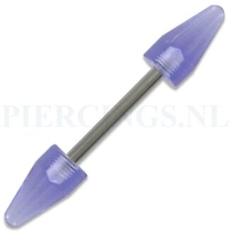 Barbell acryl cones paars