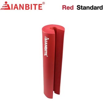 Barbell Schouder Pad Squat Gewichtheffen Schuim Katoen Schouder Guard Nek Bescherming Spons Barbell Kussenhoes Rod Cover rood