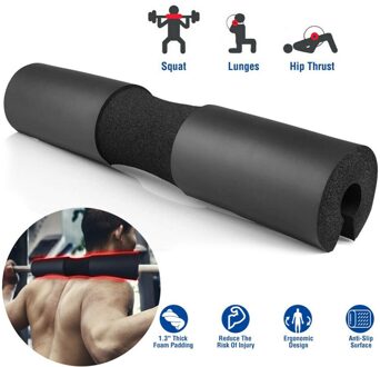 Barbell Squat Pad-Nek En Schouder Beschermende Pad-Geweldig Voor Squats, Lunges, Hip Stoten, gewichtheffen zwart