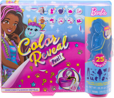 Barbie Color Reveal Ultimate Reveal Wave 2 Fantasy Fashion Unicorn Eenhoorn - Barbiepop - Roze Multikleur
